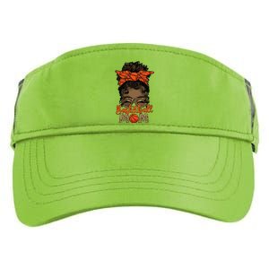 Black Basketball Mom Melanin Mother Of A Basketball Player Adult Drive Performance Visor