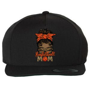 Black Basketball Mom Melanin Mother Of A Basketball Player Wool Snapback Cap