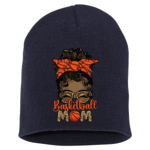 Black Basketball Mom Melanin Mother Of A Basketball Player Short Acrylic Beanie