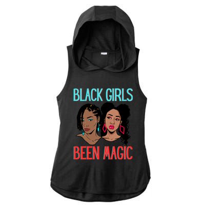 Black Been Magic Melanin Queen Sista Black Magic Gift Ladies PosiCharge Tri-Blend Wicking Draft Hoodie Tank