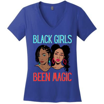 Black Been Magic Melanin Queen Sista Black Magic Gift Women's V-Neck T-Shirt