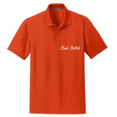 Bad Bitch Meaningful Gift Hot Confident Mean Attitude Gift Dry Zone Grid Polo