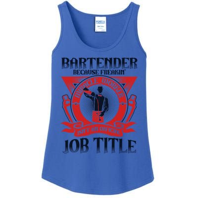 Bartender Because Miracle Worker Isn't Job Title Bartender Gift Ladies Essential Tank