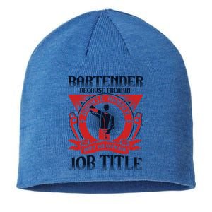 Bartender Because Miracle Worker Isn't Job Title Bartender Gift Sustainable Beanie