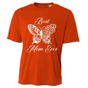 Butterfly Best Mom Ever Family Matching Mothers Day Funny Gift Cooling Performance Crew T-Shirt