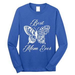 Butterfly Best Mom Ever Family Matching Mothers Day Funny Gift Long Sleeve Shirt