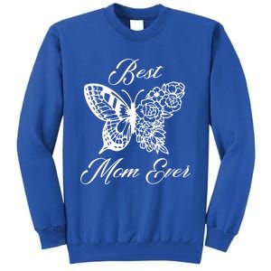 Butterfly Best Mom Ever Family Matching Mothers Day Funny Gift Tall Sweatshirt