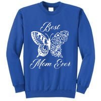 Butterfly Best Mom Ever Family Matching Mothers Day Funny Gift Tall Sweatshirt