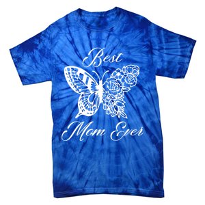 Butterfly Best Mom Ever Family Matching Mothers Day Funny Gift Tie-Dye T-Shirt