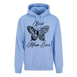 Butterfly Best Mom Ever Family Matching Mothers Day Funny Gift Unisex Surf Hoodie