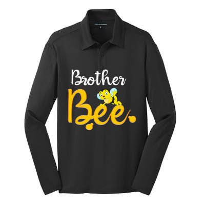 Brother Bee Matching Family First Bee Day Outfits Silk Touch Performance Long Sleeve Polo