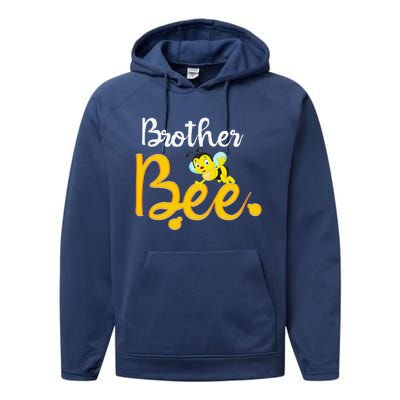 Brother Bee Matching Family First Bee Day Outfits Performance Fleece Hoodie