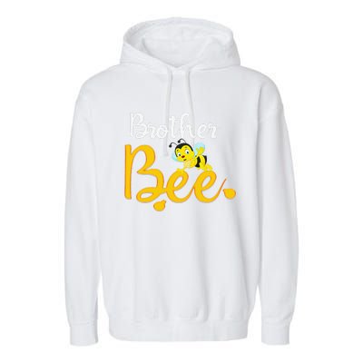 Brother Bee Matching Family First Bee Day Outfits Garment-Dyed Fleece Hoodie