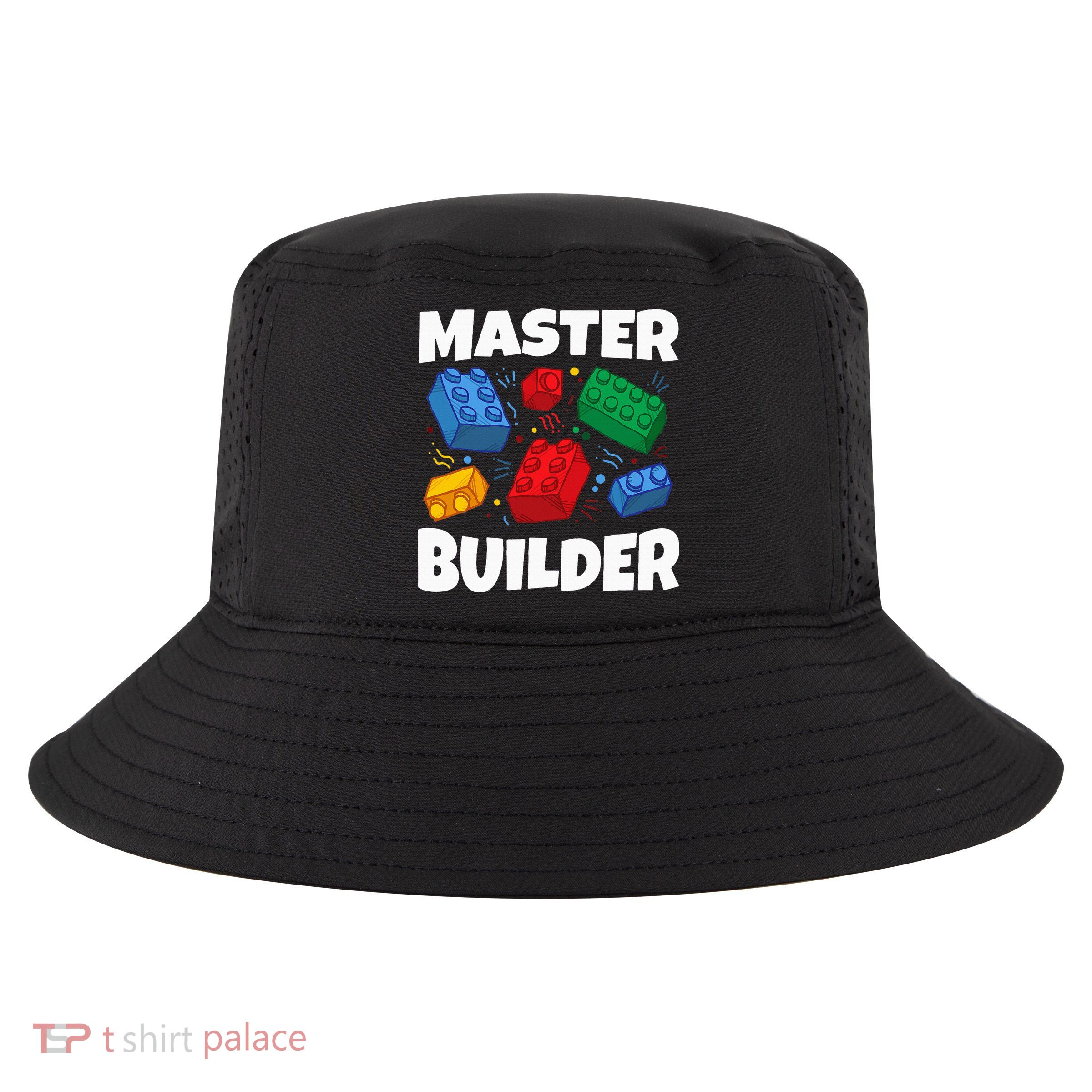 Blocks Brick Master Builder Cool Comfort Performance Bucket Hat
