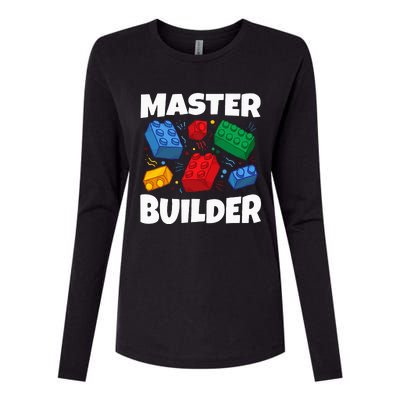 Blocks Brick Master Builder Womens Cotton Relaxed Long Sleeve T-Shirt