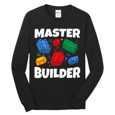 Blocks Brick Master Builder Tall Long Sleeve T-Shirt