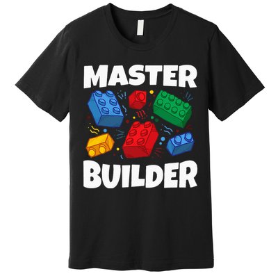 Blocks Brick Master Builder Premium T-Shirt