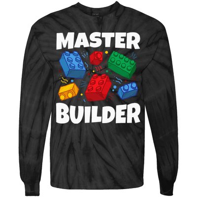 Blocks Brick Master Builder Tie-Dye Long Sleeve Shirt