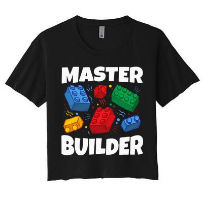 Blocks Brick Master Builder Crop Top