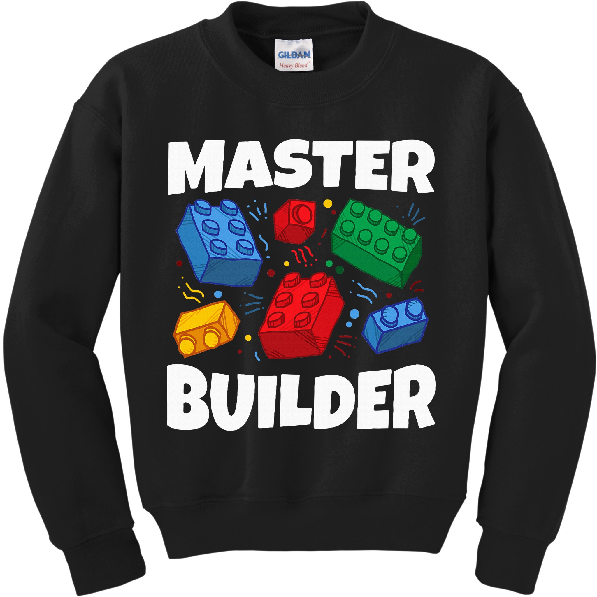 Blocks Brick Master Builder Kids Sweatshirt