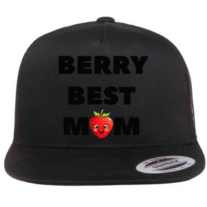 Berry Best Mom Flat Bill Trucker Hat