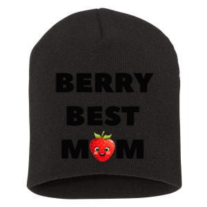 Berry Best Mom Short Acrylic Beanie