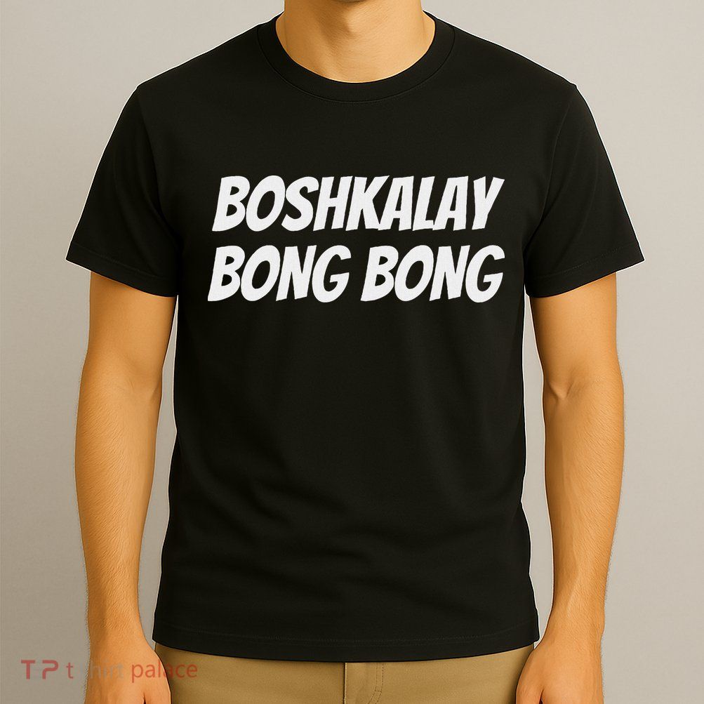 Boshkalay Bongbong Men's Black Cotton 100 T-Shirt