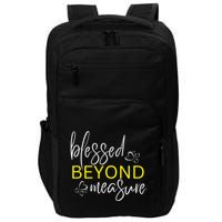 Blessed Beyond Measure Faith Blessed Christian Impact Tech Backpack