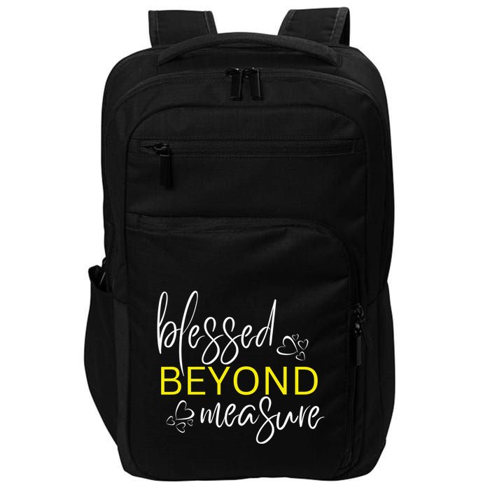 Blessed Beyond Measure Faith Blessed Christian Impact Tech Backpack
