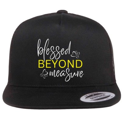 Blessed Beyond Measure Faith Blessed Christian Flatbill Hat