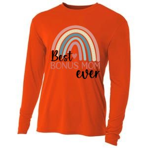 Best Bonus Mom Ever Boho Rainbow Happy MotherS Day Gift Cooling Performance Long Sleeve Crew