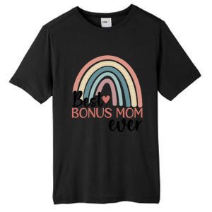 Best Bonus Mom Ever Boho Rainbow Happy MotherS Day Gift Tall Fusion ChromaSoft Performance T-Shirt