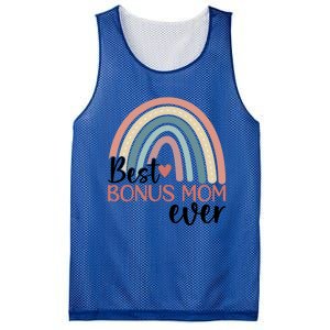 Best Bonus Mom Ever Boho Rainbow Happy MotherS Day Gift Mesh Reversible Basketball Jersey Tank