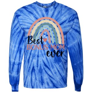 Best Bonus Mom Ever Boho Rainbow Happy MotherS Day Gift Tie-Dye Long Sleeve Shirt