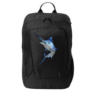 Beautiful Blue Marlin Fishing City Backpack