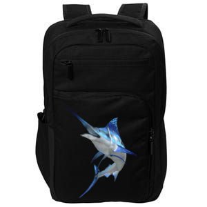 Beautiful Blue Marlin Fishing Impact Tech Backpack