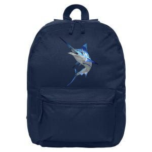 Beautiful Blue Marlin Fishing 16 in Basic Backpack