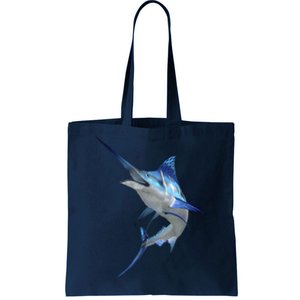 Beautiful Blue Marlin Fishing Tote Bag