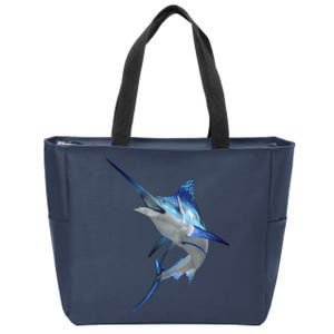 Beautiful Blue Marlin Fishing Zip Tote Bag