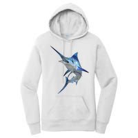 Beautiful Blue Marlin Fishing Women's Pullover Hoodie