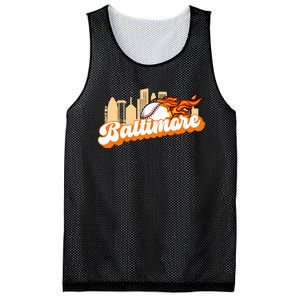 Baltimore Baseball Minimal City Skyline Retro Baseball Lover Mesh Reversible Basketball Jersey Tank