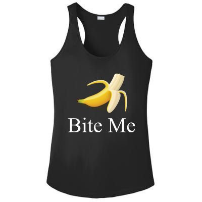 Banana Bite Me Ladies PosiCharge Competitor Racerback Tank