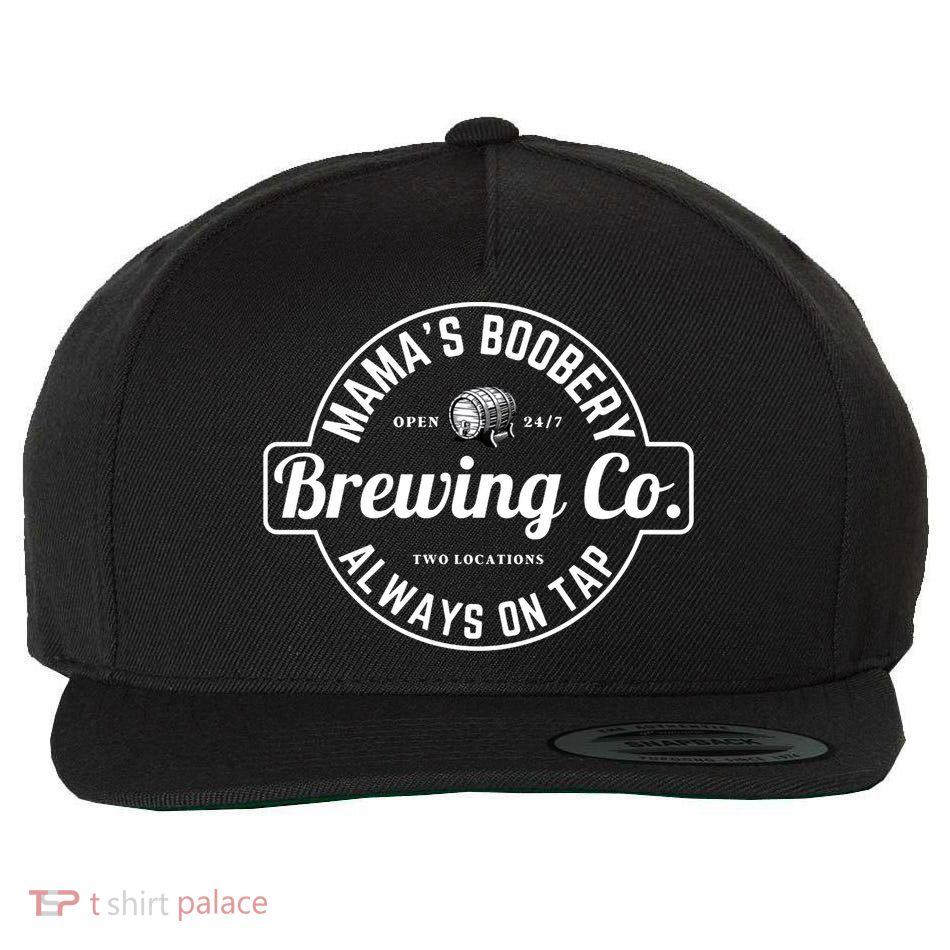 Breastfeeding Brewery Mamas Boobery New Mom Brewing Great Gift Wool Snapback Cap