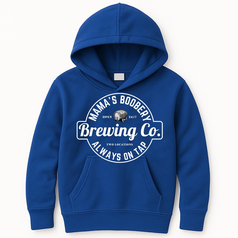 Breastfeeding Brewery Mamas Boobery New Mom Brewing Great Gift Kids Hoodie