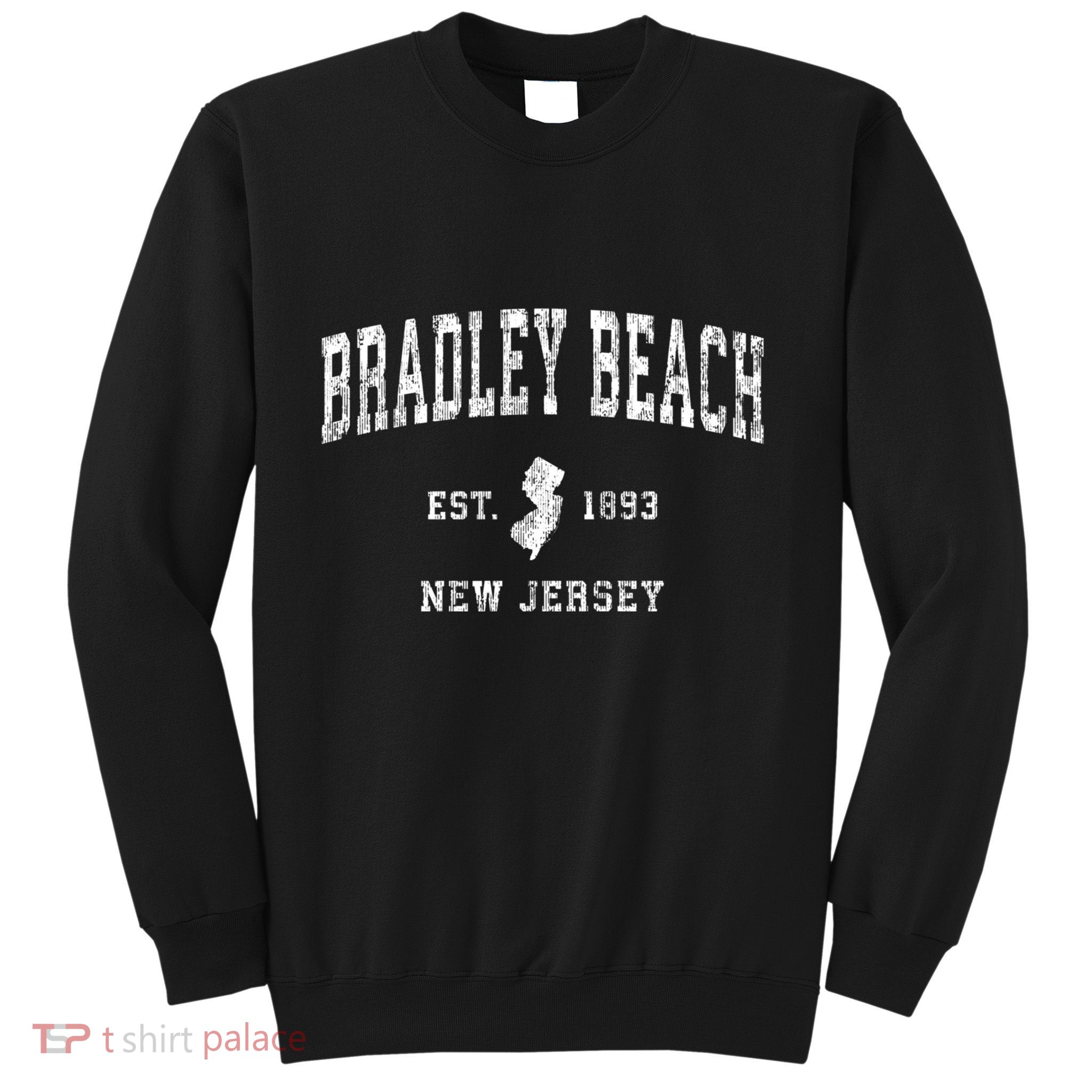 Bradley Beach New Jersey Nj Vintage Athletic Sports Sweatshirt