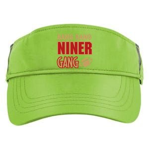 Bang Bang Niner Gang Football San Francisco Sports Adult Drive Performance Visor