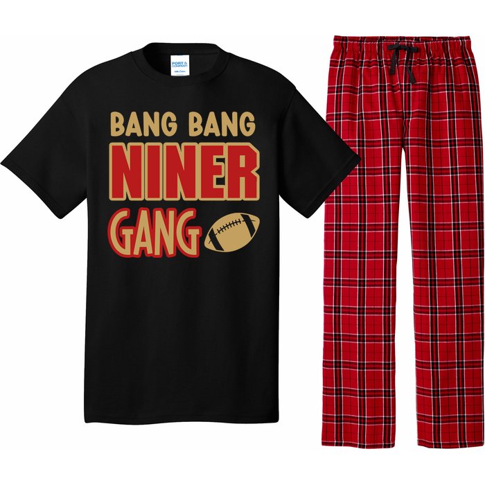 Bang Bang Niner Gang Football San Francisco Sports Pajama Set