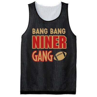 Bang Bang Niner Gang Football San Francisco Sports Mesh Reversible Basketball Jersey Tank