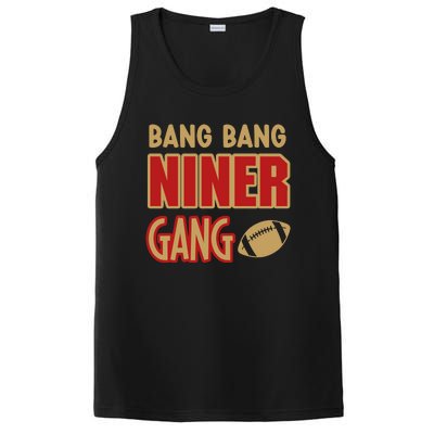 Bang Bang Niner Gang Football San Francisco Sports PosiCharge Competitor Tank