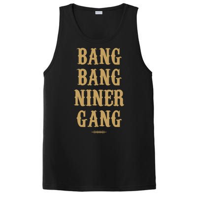 Bang Bang Niner Gang Football San Francisco Sports PosiCharge Competitor Tank